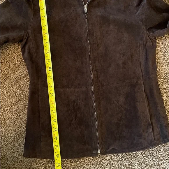 Charter Club Dark Brown Suede Jacket - Picture 7 of 7